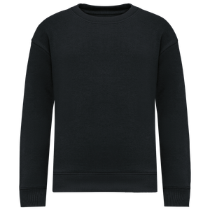 Eco-Friendly Kids' Oversize Round Neck Sweatshirt, miniatyr 1